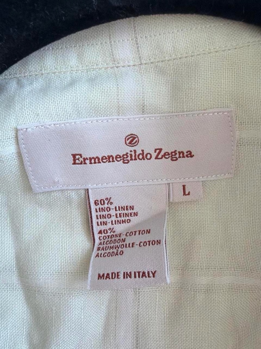 Ermenegildo Zegna Light yellow Check Button-Down Shirt